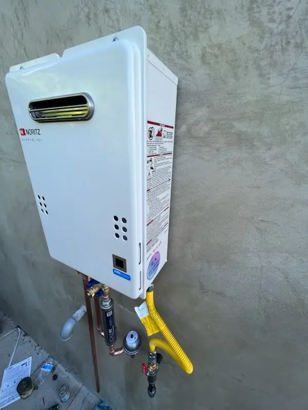 Tankless water heater installation for Evans homes